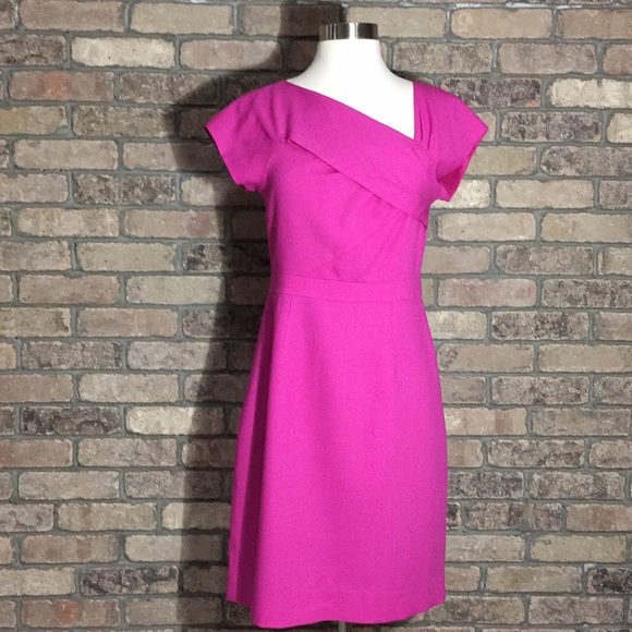 J Crew Origami Dress In Wool Crepe